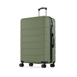 OLIXIS 20 Inch Carry-On Luggage, Hardside Suitcase with Spinner Wheels, Lightweight ABS Hard Shell Travel Luggage, TSA Approved Lock, Expandable Small Suitcase for Business & Travel–Olive Green