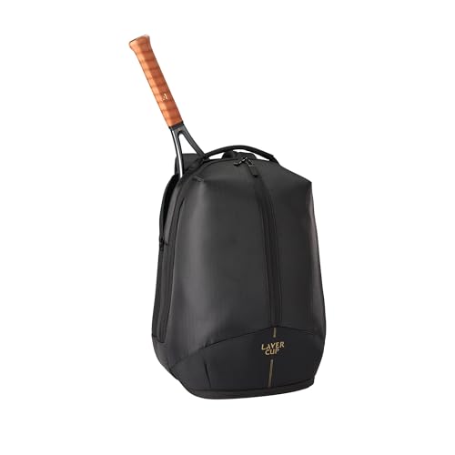 WILSON 2025 Laver Cup RF Tennis Backpack - Black, Holds up to 2 Rackets