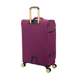 It Luggage Glimmering 22" Softside Carry-On 8 Wheel Expandable Spinner, Amaranth