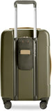 Briggs & Riley Essential 22 Inch Carry-On Expandable Spinner - Expandable Hardside Carry-On Luggage with CX Compression Technology - TSA Lock - Spinner Wheels - Sympatico Collection - Olive