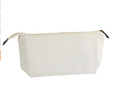 Juvale Canvas Makeup Bag - 6 Pack, 11.75 x 5.5 In, White Cotton - Travel Cosmetic & Toiletry Pouches with Zipper - Blank DIY Canvas Pouches for Crafting & Bridesmaid Gifts