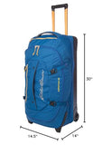 Eddie Bauer Expedition Rolling Duffel Bag with Wheels | Travel | Check-In | Luggage | Rugged | Durable - True Blue, 30"