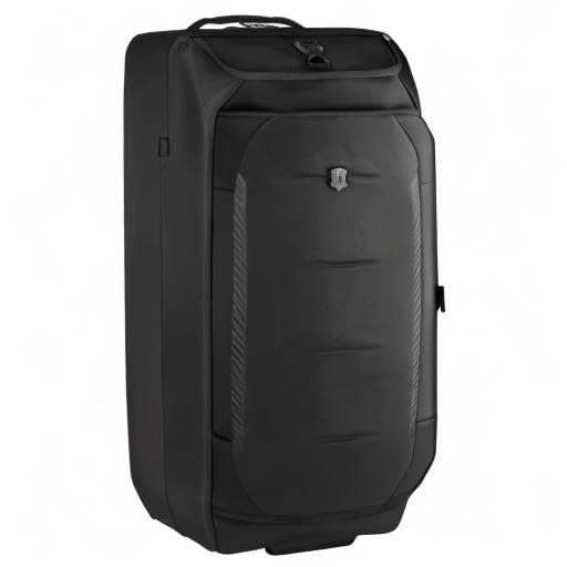 Victorinox Crosslight Wheeled Duffel Bag - Travel Luggage with Wheels - Includes Shoe Storage - Premium Travel Essentials - 87 Liters, Black