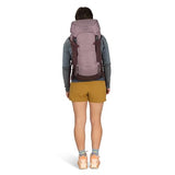 Osprey Kyte LT 28L Women's Backpacking Backpack - Lightweight Hiking & Travel Bag with Waterproof Raincover, Graphite Purple