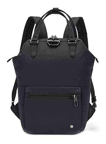 Pacsafe Citysafe CX 11L Anti Theft Mini Backpack - Fits 12" Laptop, Econyl Black
