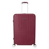 Jessica Simpson Countryside 2-Piece Set (21" & 30") Expandable 8-Wheel Spinner Large Checked Luggage Suitcase, Burnt Russet