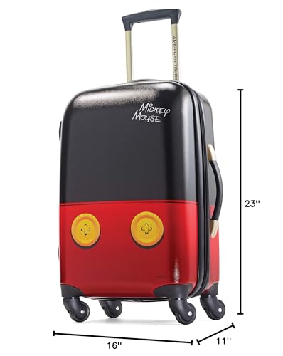 American Tourister Disney Hardside Luggage With Spinner Wheels, Mickey Mouse Pants, Carry-On 21-Inch