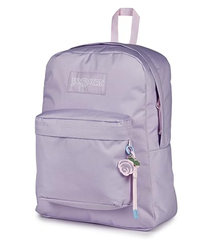 JanSport Superbreak Plus Charmed, Bag Charm Pastel Lilac/Lt Blue