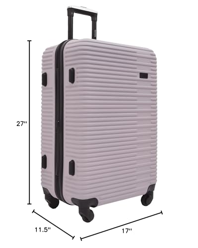 kensie Women's Hillsboro Luggage & Travel Bags Set, Burnished Lilac, 4 Piece Set