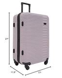 kensie Women's Hillsboro Luggage & Travel Bags Set, Burnished Lilac, 4 Piece Set