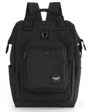 himawari 14.9 inch Women's Laptop Backpack, Large Capacity College Schoolbag, Waterproof Travel Bag for Men & Women-0403-03#Black