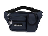Everest Multiple Pocket Waist Pack, Navy, One Size