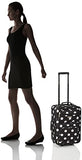 Rockland Fashion Softside Upright Luggage Set,Expandable, Telescopic Handle, Wheel, Black Dot, 2-Piece (14/19)