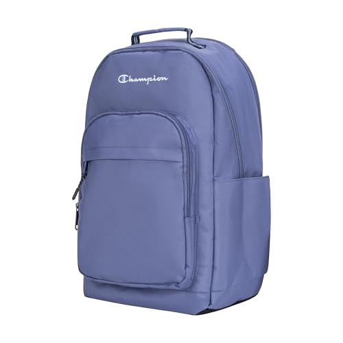 Champion Women's Council Laptop Backpack with Padded Adjustable Straps, Water Bottle Pocket for Work, Travel, Commute, Seven Seas Blue, One Size