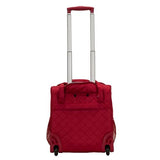 Rockland Melrose Upright Wheeled Underseater Luggage, Red, Carry-On 15-Inch