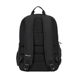 Champion Venice Laptop Backpack in Crinkle Nylon with Padded Adjustable Straps, Water Bottle Pocket for Work, Travel, Commute, Black/Silver, One Size