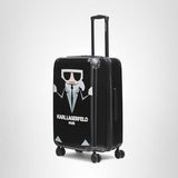 KARL LAGERFELD Paris Unisex Luggage Suitcase,Medium