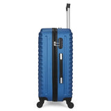 World Traveler VentureX Medium Checked Luggage, Hardshell Suitcase With Spinner Wheels - Dejuno Blue