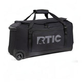 RTIC Road Trip Rolling Duffle Bag with Wheels for Men and Women, Traveling Tote for Camp, Travel, Gym, Weekender, Camping, Overnight Carry On, Sports, Spacious, Water Resistant, Large, Black