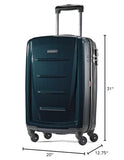 Samsonite Winfield 2 Hardside Expandable Luggage with Spinner Wheels, Teal, Checked-Large 28-Inch