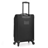 U.S. Traveler Aviron Bay Expandable Softside Luggage with Spinner Wheels, Black, 2-Piece Set