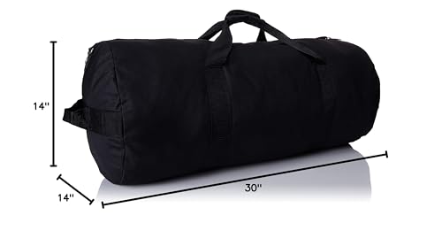 Everest 30-Inch Round Duffel, Black, One Size
