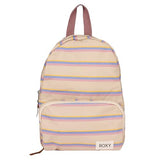 Roxy Women's Always Core Backpack | Travel | Everyday Carry | Beach | Polyester | 8L Capacity - Banana Cream Stripe