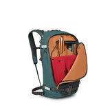 Osprey Soelden 25L Ski and Snowboard Backpack - Lightweight Men's Backcountry Pack - Avalanche Safety Access - Diagonal/A-Frame Ski Carry, Snowboard Carry - 100% Recycled Nylon, Cascade Blue