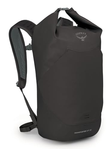 Osprey Transporter 30L Roll Top Waterproof Laptop Backpack, Black