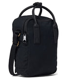 Fjällräven Kanken No. 2 Black Sling - Durable G-1000 Fabric, Premium Leather Details - Travel, Black, One Size