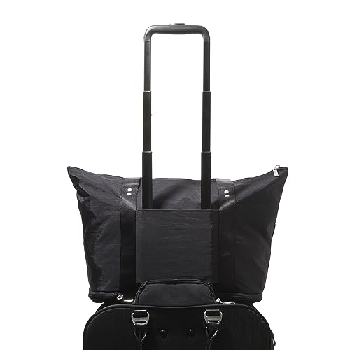 Baggallini Women's Carryall Expandable Packable Tote, Midnight Blossom