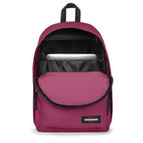 EASTPAK Out Of Office – 31L Backpack with Dual Compartments, 14-inch Laptop Tablet Sleeve, Utility Pocket, Bottle Holder, Wine Burgundy