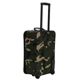 Rockland Fashion Softside Upright Luggage Set,Expandable, Wheel, Telescopic Handle, Camouflage, 2-Piece (14/19)