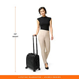 Briggs & Riley Cabin Spinner - Carry On Luggage for Travel, Suitcases with Wheels, Softside Rolling Bag for Men & Women, Fits Under Plane Seat, Interlocking Handle - Baseline Collection, Black