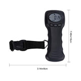 BESPORTBLE Digital Luggage Scale Portable with Backlit LCD Display Handheld Travel Weight Scale for Suitcases and Postal Use Compact Design with Nylon Strap Measures up to 110Lb/50Kg