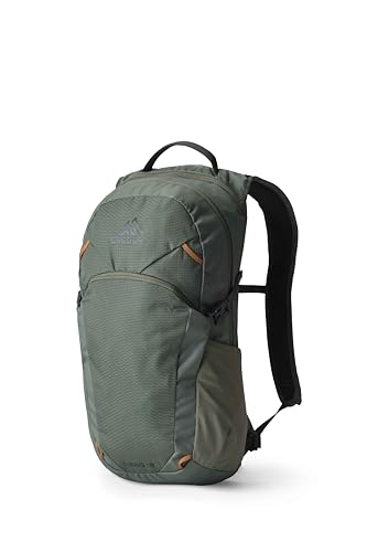 Gregory Nano 18L Unisex Day Hiking/Commuter/Active Travel Backpack, Breathable Backpanel, Hydration Port, One Size Fits All, Terrain Green
