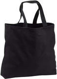 3dRose Image of Pirate Penguin With Parrot And Igloo On Blue Dots Black Tote Bag 14w x 14h x 3d