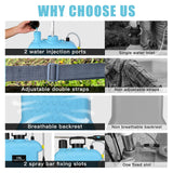 4 Gallon Battery Powered Sprayer, Electric Garden Sprayer, Backpack Sprayer with 3 Mist Nozzles & USB Rechargeable Handle & Retractable Wand & Adjustable Strap for Lawn, Garden, Yard