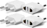 4 Pack European Travel Plug Adapter, Unidapt US to Europe Plug Adapter, European Adapter Type C Pin Adaptor, Outlet Converter America | Backpacks4Less