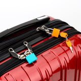 4 Pcs Suitcase Locks with Keys Multicolor Mini Keyed Padlock Febwind Metal Padlock Luggage Padlocks Plastic - Covered Copper Keyed Padlock for Suitcase, Backpack, Boxes, Laptop Bag