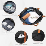 4 - Piece Luggage Set, Suitcase with TSA Lock Travel Duffel Bag Wet - Dry Toiletry Bag, Black
