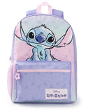 Disney Lilo & Stitch Girls Purple Pink Backpack Rucksack Adjustable Straps Durable Polyester School Bag Kids Sports Luggage