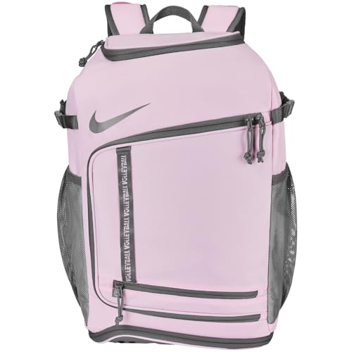 Nike Volleyball Backpack, Pink Foam/Smoke Grey/Smoke Grey, One Size Fits Most