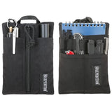 MAXPEDITION Platy Pocket Organizer, Durable EDC Tool Pouch for Men, Neck Wallet with Paracord Lanyard, Holds Flashlight, Multitool, Pen, Notebook (Black, 5" x 7")