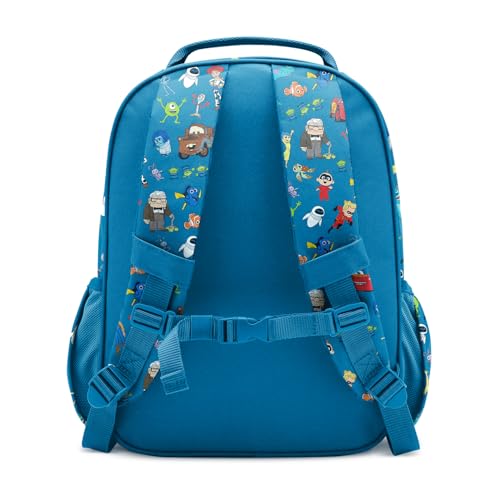 Simple Modern Medium Disney Pixar Toddler Backpack for School Girls and Boys | Kindergarten Elementary Kids Backpack | Fletcher Collection | Kids - 15" tall | Pixar Mashup on Blue