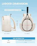 Sucipi Professional Tennis Bag with Shoes Compartment, Stylish Quilted Tennis Backpack, Water Resistant Tennis Racket Bag for Women Men, Suitable for Tennis, Pickleball and Badminton