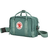 Fjällräven Kanken Crossbody - Water-Resistant Fabric, Compact Storage, Adjustable Strap - Travel, Frost Green, One Size