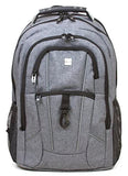Dejuno Dejuno Commuter Backpack Checkpoint-friendly 15.6" Laptop Pocket - Heather Grey Laptop Backpack, Heather Grey