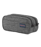 JanSport Large Accessory Pouch - Secure Storage Space for Pens, Power Cords, Pencil Case, Ideal For Everyday Essentials, 1.3L, Grey Letterman Poly