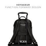 TUMI - Voyageur Holland Backpack - Leather Backpack for Women with Phone Pocket, Laptop Compartment & More - Stylish Travel & Everyday Backpack - Black, Gunmetal Hardware
